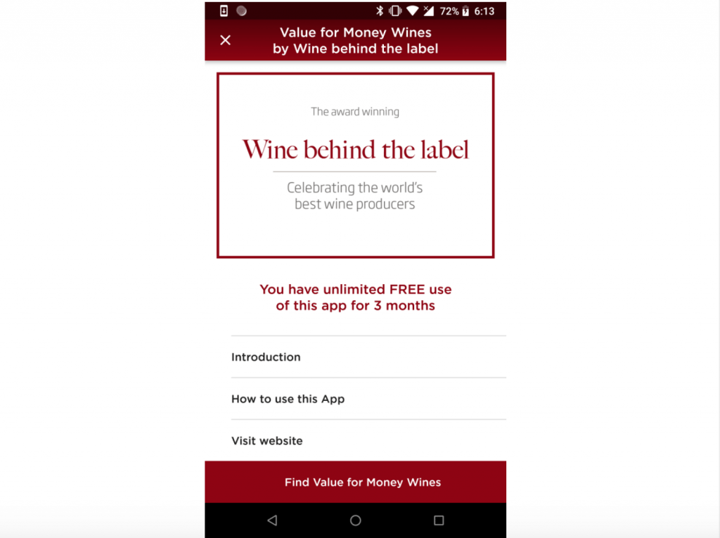 Wine Behind the Label launches app